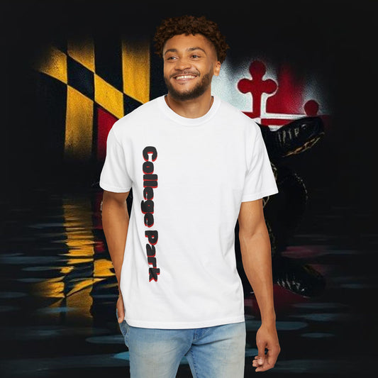 College Park Garment-Dyed T-Shirt: Perfect for Fans, College Spirit, Casual Wear, Gifts, and Events