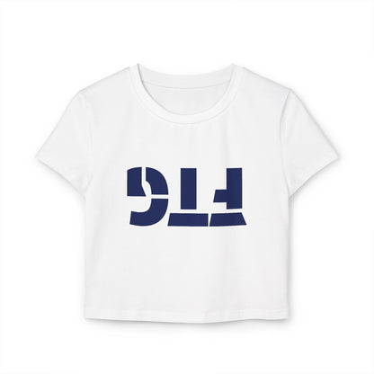 Upside Down FTG Stylish Women's Baby Tee - Trendy Crop Top, Casual Outfits, Birthday Gift, Bobcat Games, Everyday Essentials