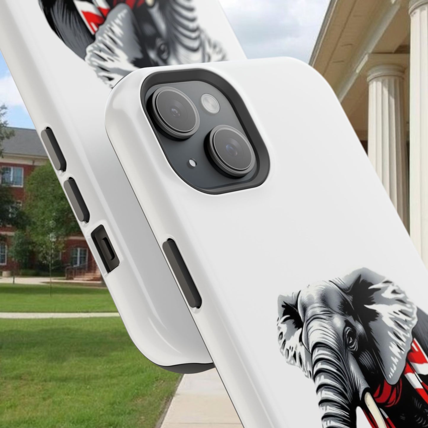 Vibrant Elephant Tough Cases - Unique Phone Case, Wildlife Lover Gift, Sports Team Accessory, Trendy Phone Cover, Fun Animal Design