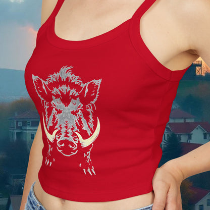 Hog Wild Graphic Women's Tank Top | Casual Summer Apparel, Outdoor Adventures, Unique Gift, Festival Wear