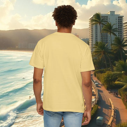 Vibrant Beach Vibes Unisex T-Shirt - Music & Paradise Design