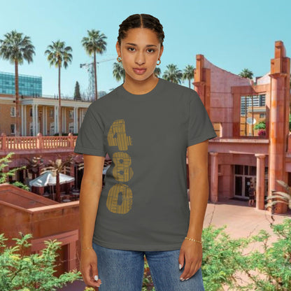 Tempe Trident Tee — 480 Vertical Number Front, Tempe Graphic Back