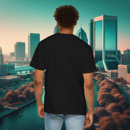 Duval Script T‑Shirt — Jacksonville Retro City Tee, Perfect for Gameday or Everyday Use. Soft style T-Shirt.