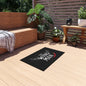 Outdoor Rug - "The Wing Man" Grill & BBQ Doormat with Wings and Chili Pepper Design