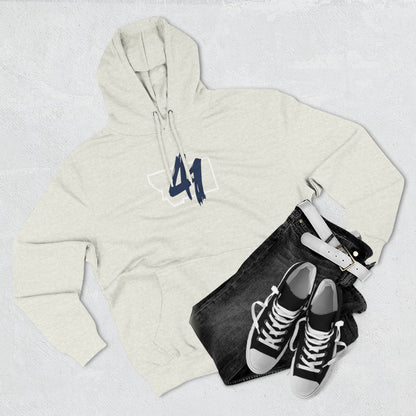 Montana '41' Outline Hoodie — Rustic State Pride Fleece Pullover