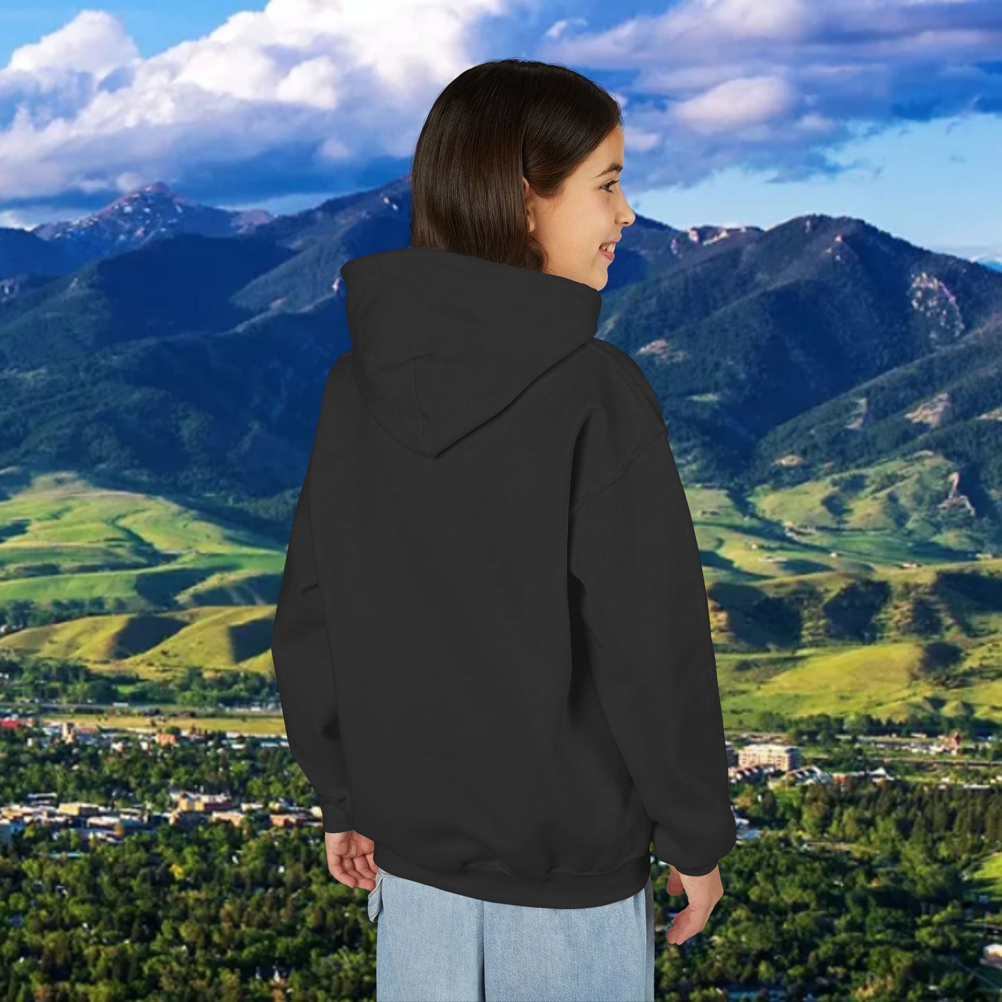 Youth Hoodie - '41' Minimalist Graphic Pullover