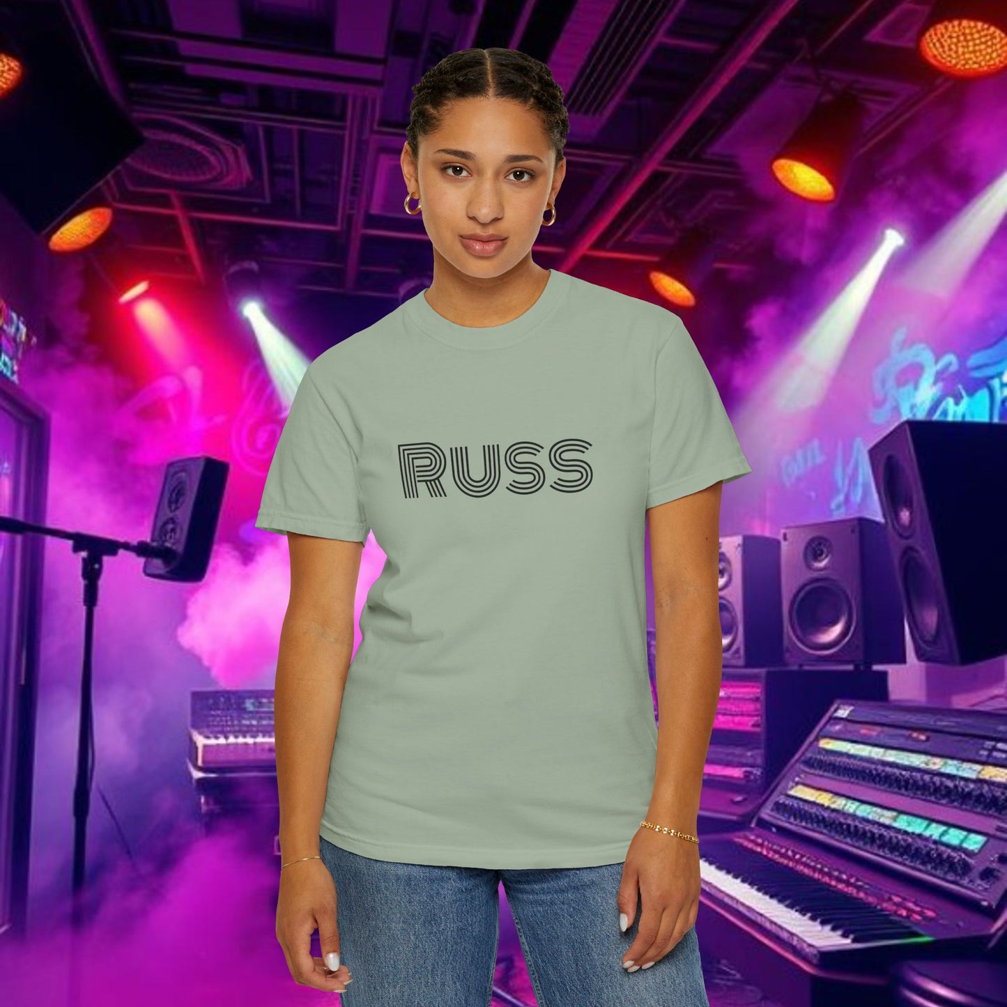 Russ Unisex T-Shirt with Retro Design, Hip-Hop Shirt, Casual Wear, Unique Style, Russ Apparel