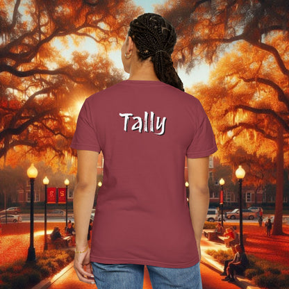 T-Shirt with Tally Design, Casual Wear, Gift for Sports Fans, College Apparel, Summer Fashion, State Pride Tee