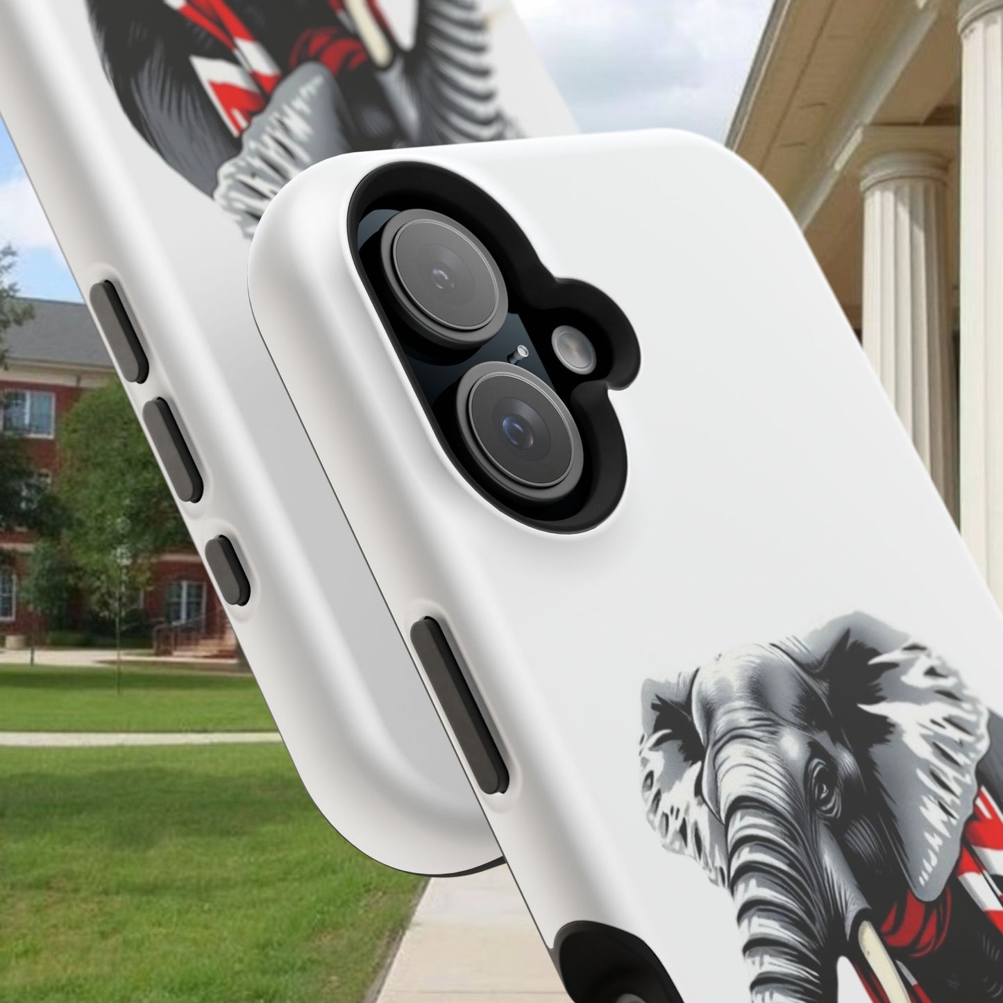 Vibrant Elephant Tough Cases - Unique Phone Case, Wildlife Lover Gift, Sports Team Accessory, Trendy Phone Cover, Fun Animal Design