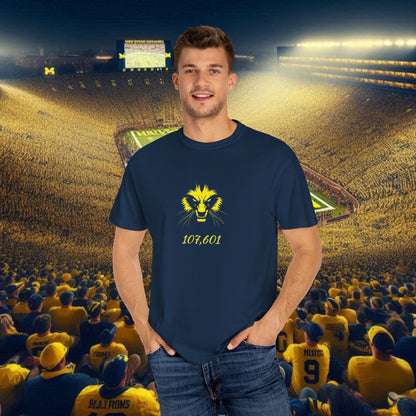 The Big House T-Shirt with Lion Design, Casual Wear, College Sports Apparel, Gift for Him/Her, Graphic Tee for Events, Fan Merchandise