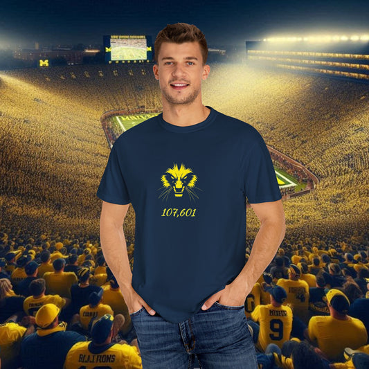 The Big House T-Shirt with Lion Design, Casual Wear, College Sports Apparel, Gift for Him/Her, Graphic Tee for Events, Fan Merchandise