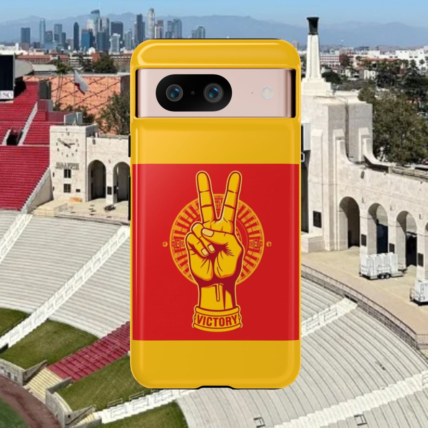 Victory Inspired Symbol Phone Case, Tough Phone Cover, Gift for Empowerment, Inspirational Tech Accessory, Unique Phone Protection