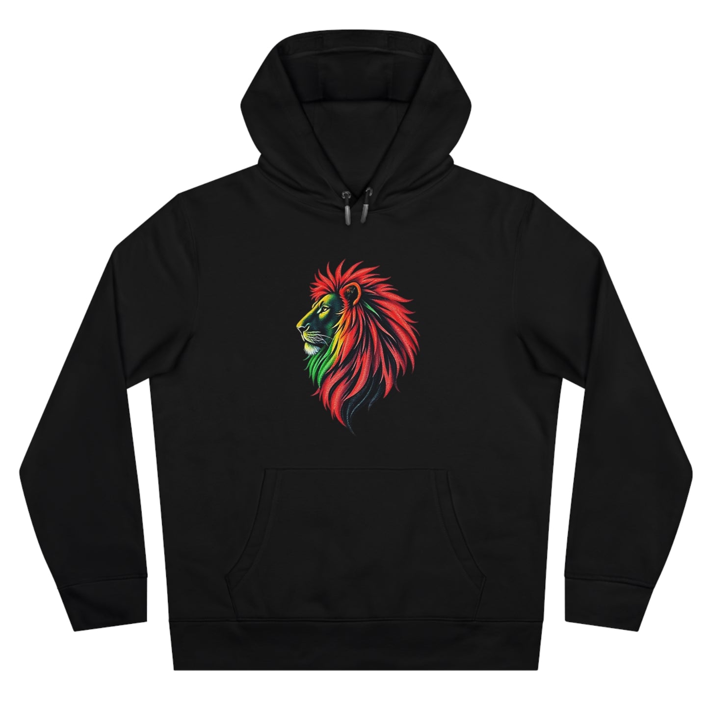 Vibrant Lion King Hoodie, Warm and stylish with Artistic and Vibrant Lion Graphic.