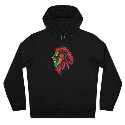 Vibrant Lion King Hoodie, Warm and stylish with Artistic and Vibrant Lion Graphic.