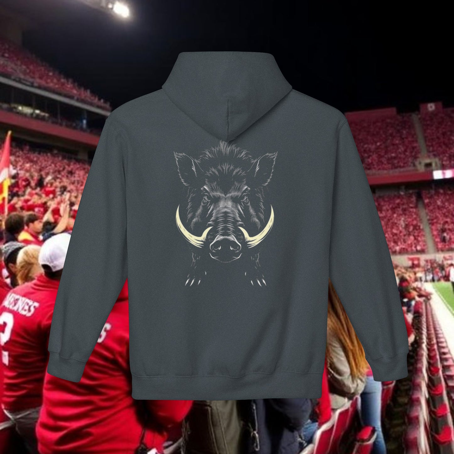 Boar Graphic Hoodie — Rugged Wild Boar Illustration with '479' Chest Print