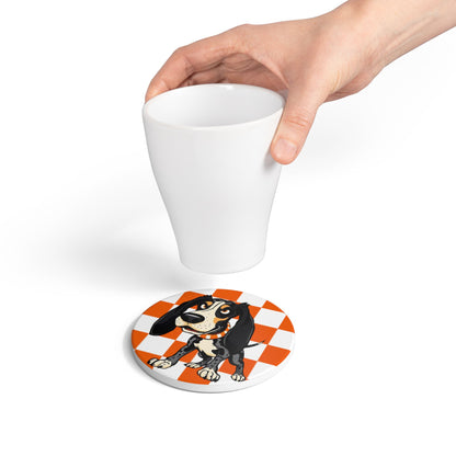 Ceramic Coaster Set | Cute Home Decor Gift for Sports Fans, Mancave Accessories