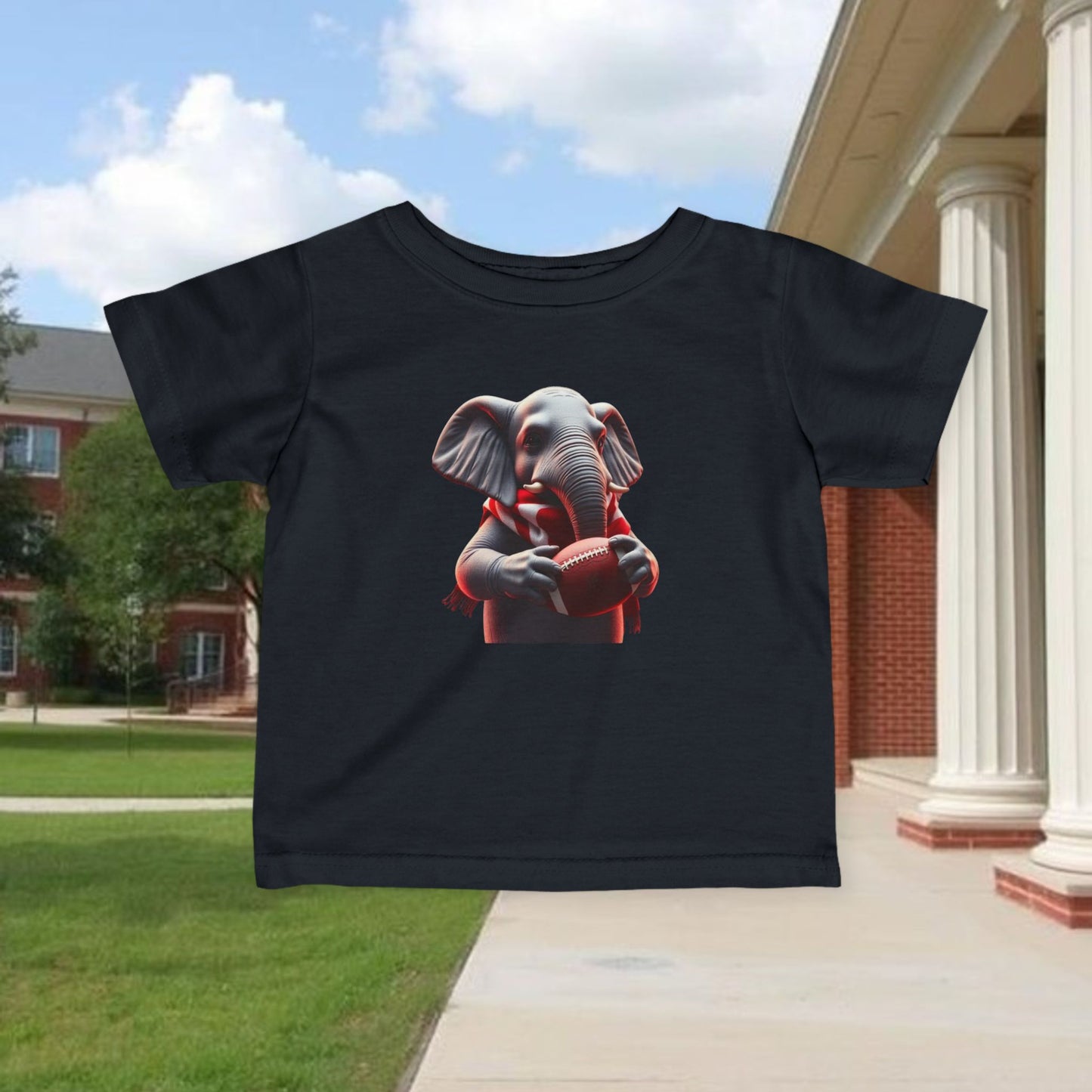 Adorable Elephant Infant Tee, Cute Baby Shirt, Toddler Apparel, Elephant Lover Gift, Baby Shower Gift, Fun Kid's Clothing