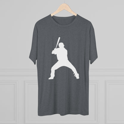 Baseball Batter Tee — Silhouette Front with Number 5 Back