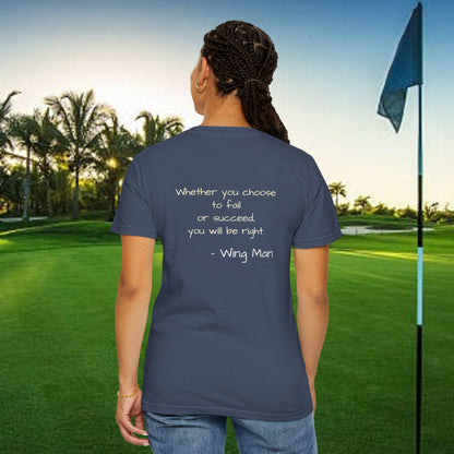 Inspirational Golf T-Shirt, Motivational Gift, Unisex Apparel, Casual Wear, Golf Shirt, Positive Vibes
