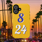 Vibrant Sports Phone Case, 8 24 Tribute, Impact-Resistant Case, Gift for Basketball Fans, Durable Phone Cover, Summer Vibe, Celebration