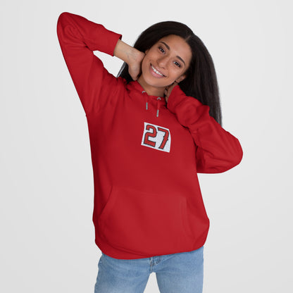 Unisex Cozy Sweatshirt with #27 Design, Perfect for Sports Fans, Casual Wear, Gifts for Angels' Fans