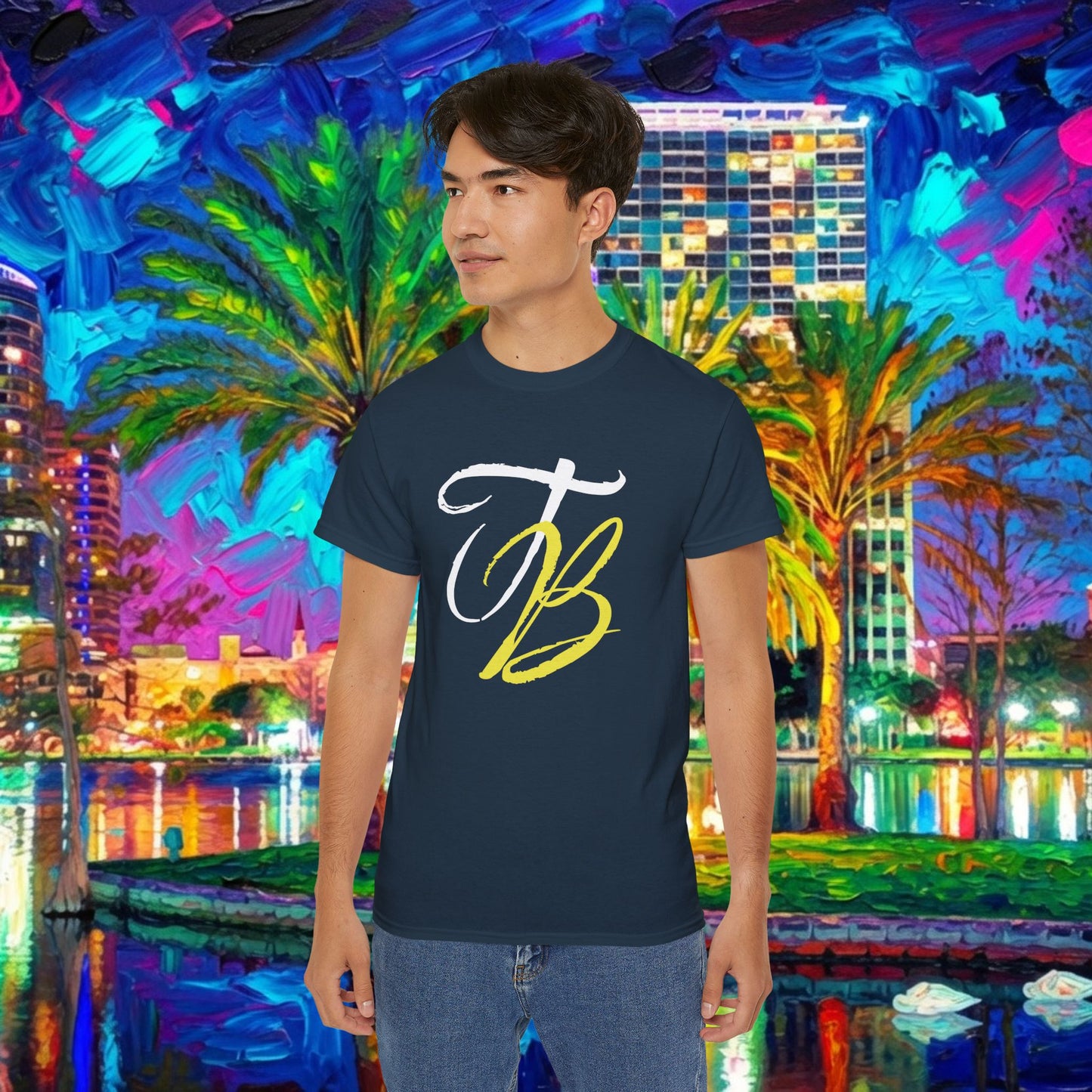 TB Monogram Tee — 813 Tampa Area Short-Sleeve T-Shirt
