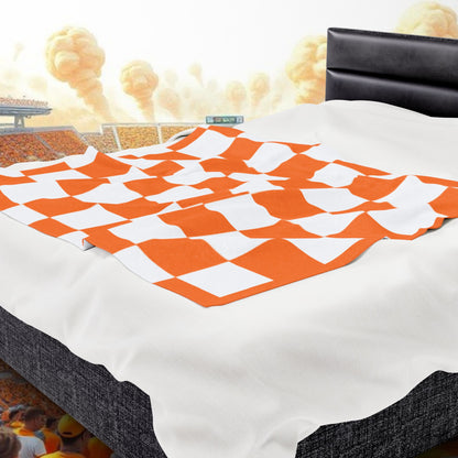 Cozy Checkered Velveteen Plush Blanket - Perfect Gift for Home Decor, Fall, Winter, Birthdays, or Cozy Evenings