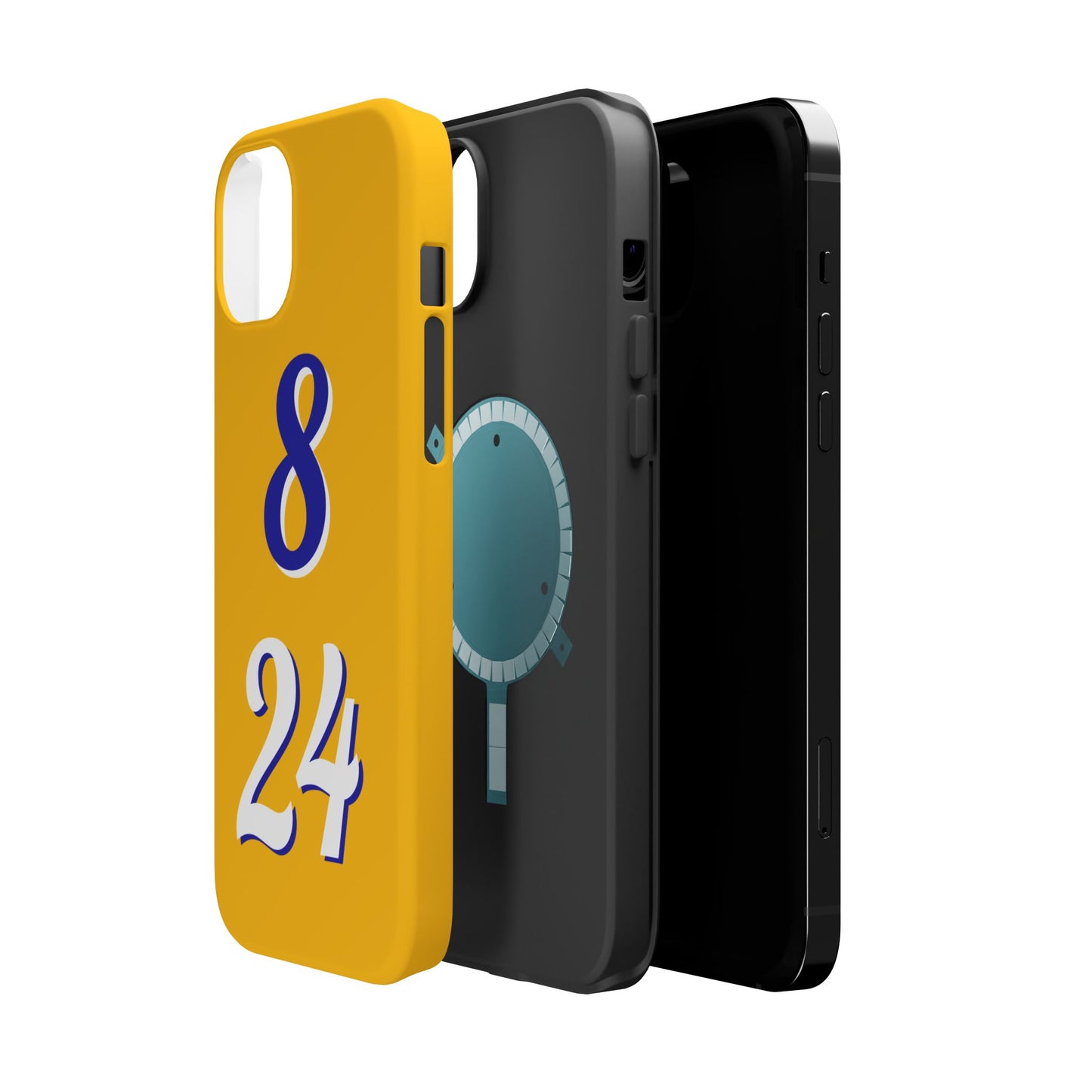 Vibrant Sports Phone Case, 8 24 Tribute, Impact-Resistant Case, Gift for Basketball Fans, Durable Phone Cover, Summer Vibe, Celebration