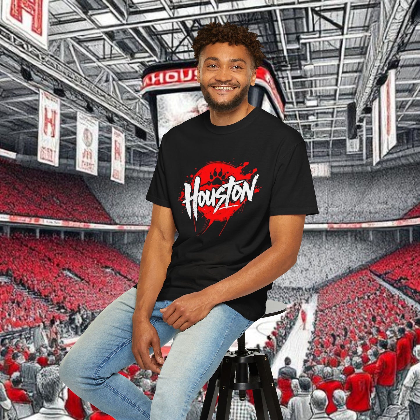 Houston Urban Vibes T-Shirt, Perfect for Tailgates and gameday. Soft-style T-Shirt. Ultra Comfort and style.
