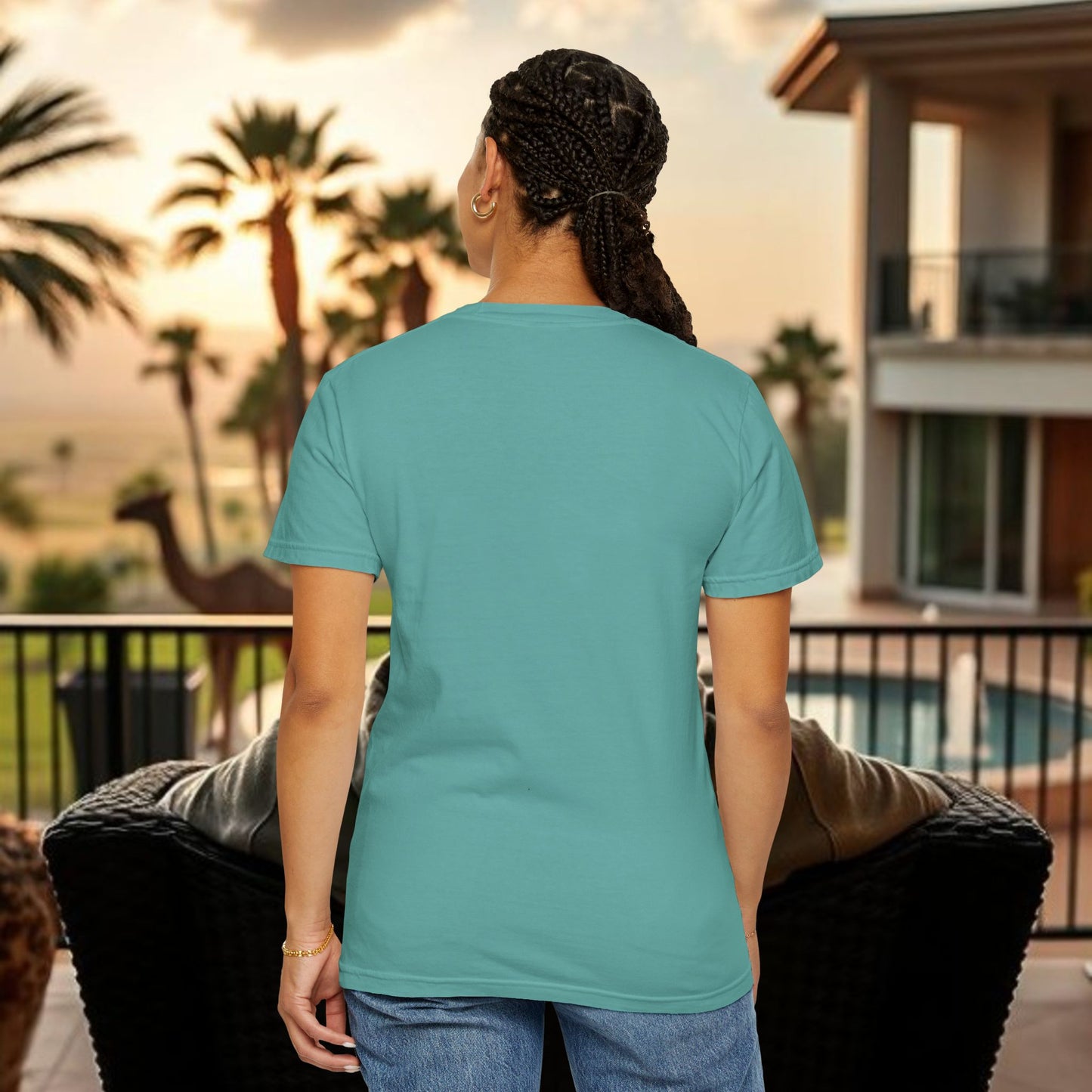 Unbothered Garment-Dyed T-Shirt, Relaxed Fit Tee, Casual Everyday Wear, Gift for Friends, Relaxation Apparel, Trendy Summer Top