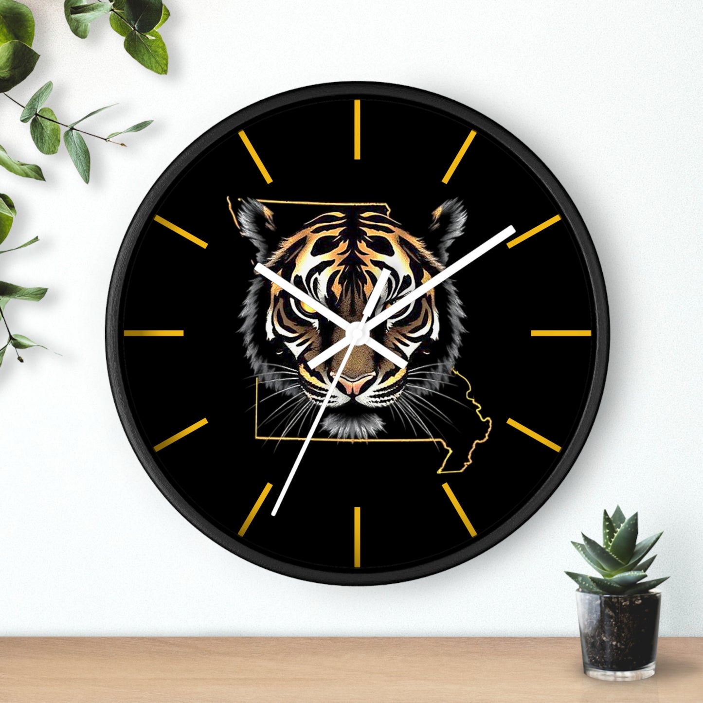 Tiger Wall Clock - Perfect for Missouri Residents, Home Decor, Gifts, and Unique Accents
