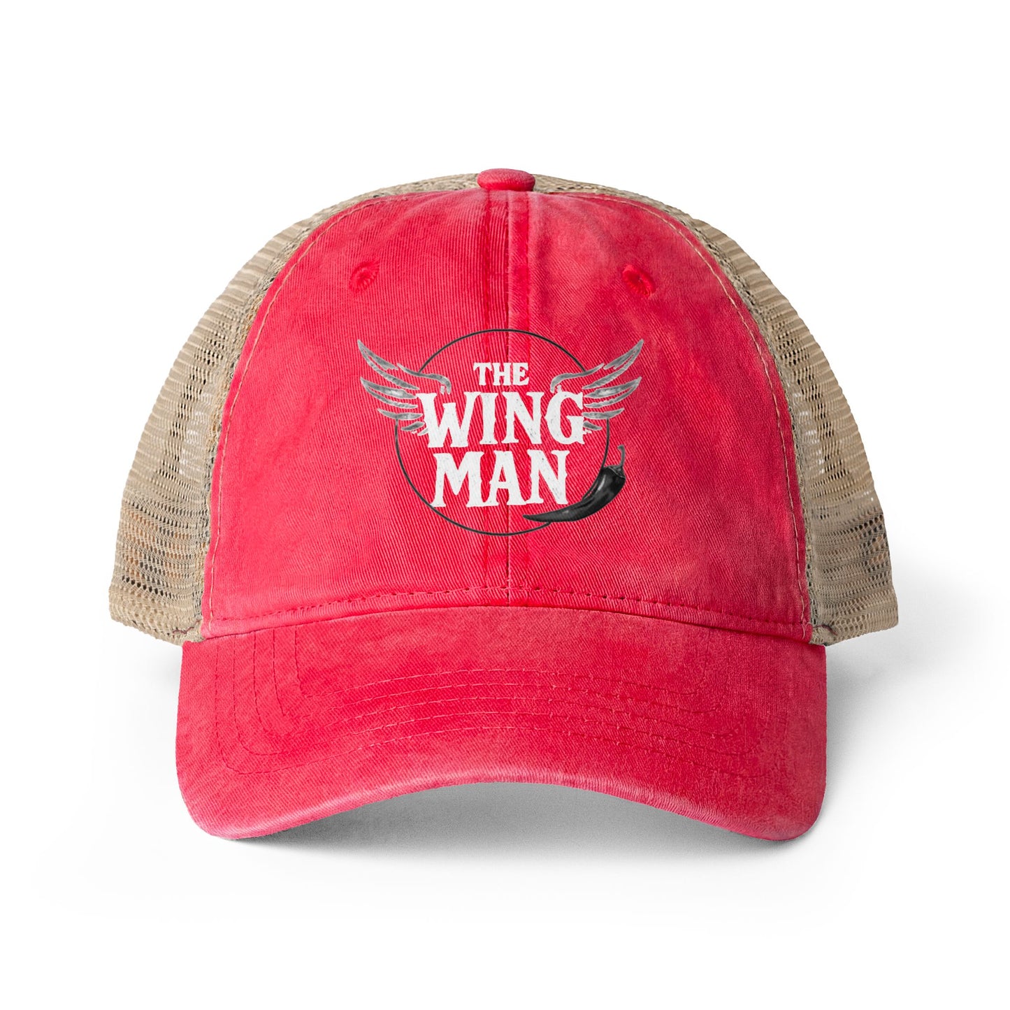 Wing Man Women's Washed Mesh-Back Cap