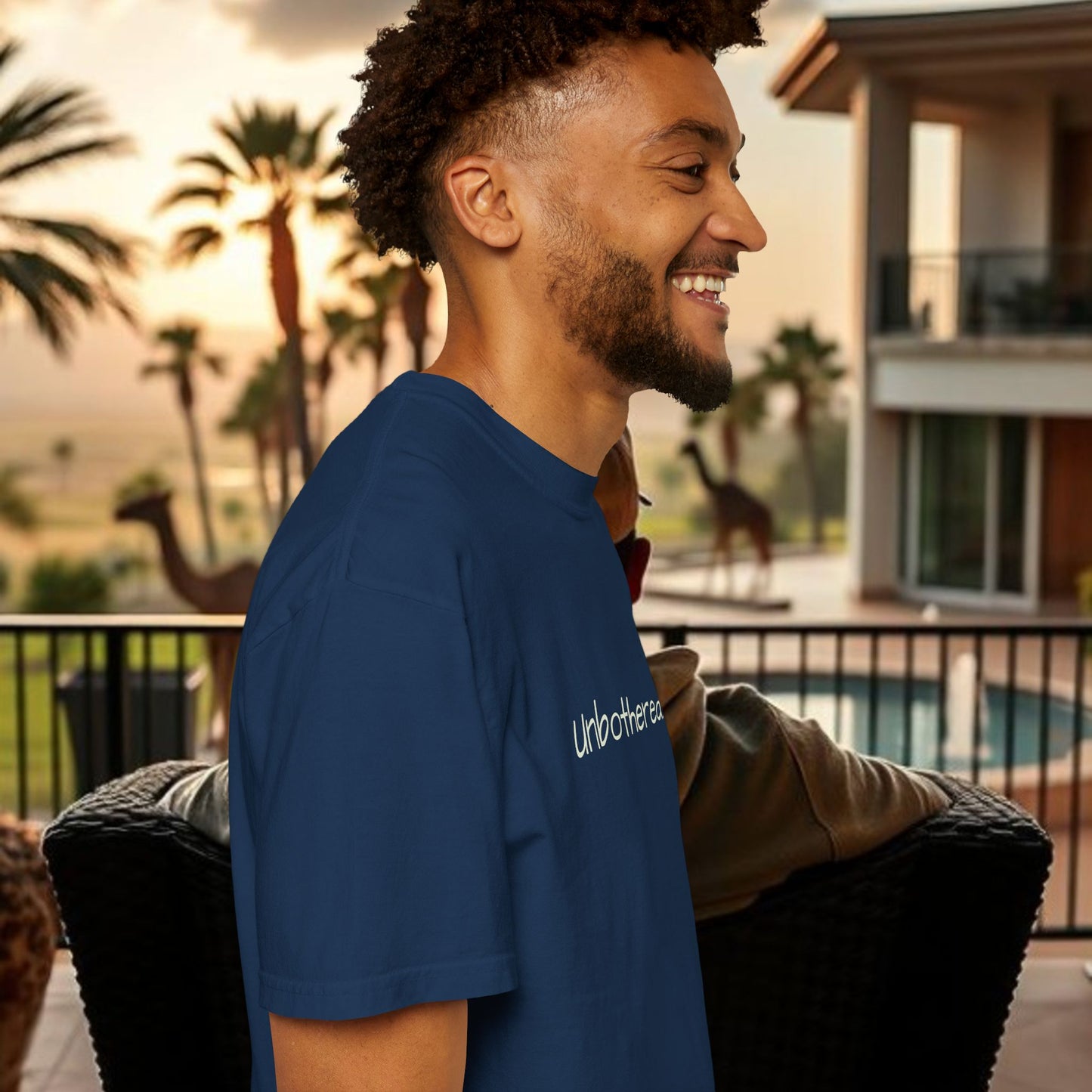 Unbothered Garment-Dyed T-Shirt, Relaxed Fit Tee, Casual Everyday Wear, Gift for Friends, Relaxation Apparel, Trendy Summer Top