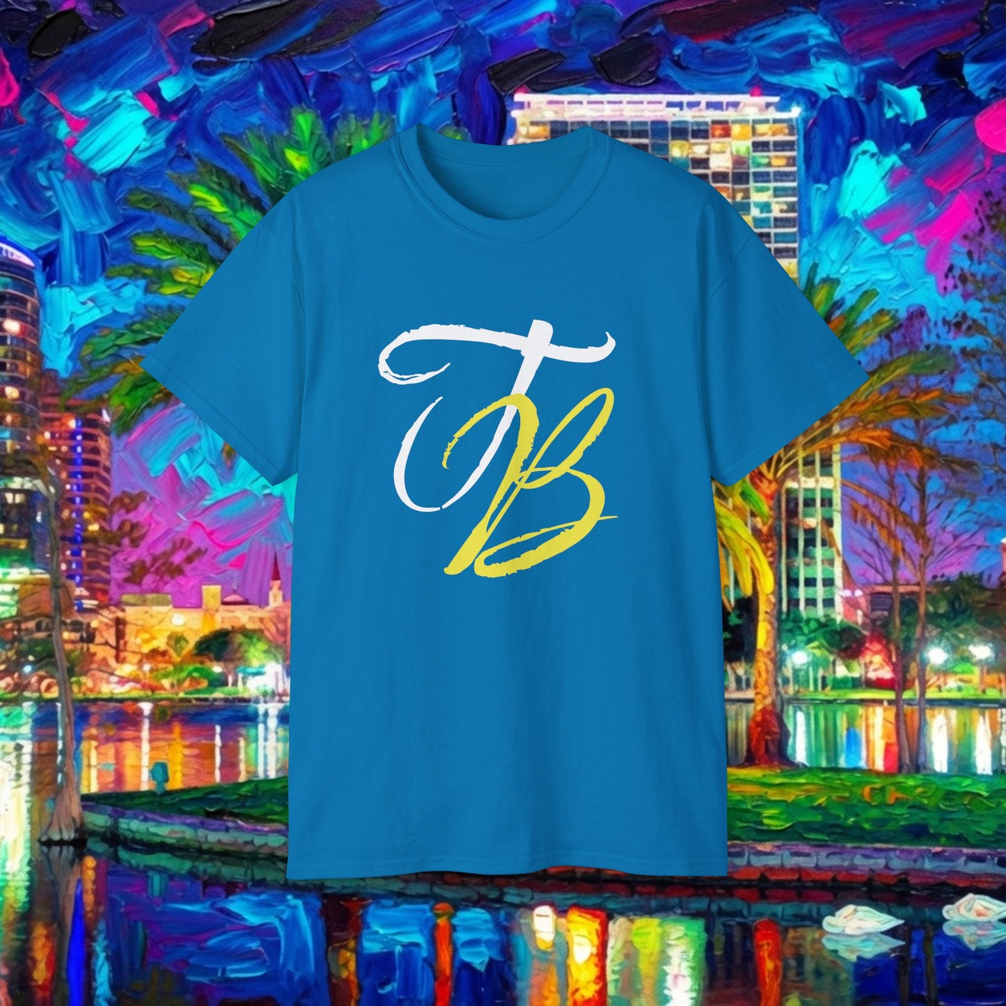 TB Monogram Tee — 813 Tampa Area Short-Sleeve T-Shirt