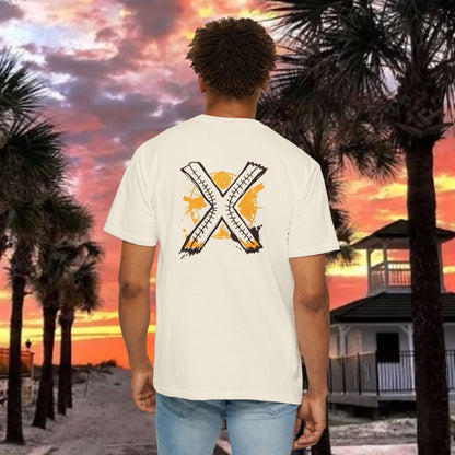 Number 2 Graphic T-Shirt — Bold Retro Patch Front & X Back Tee
