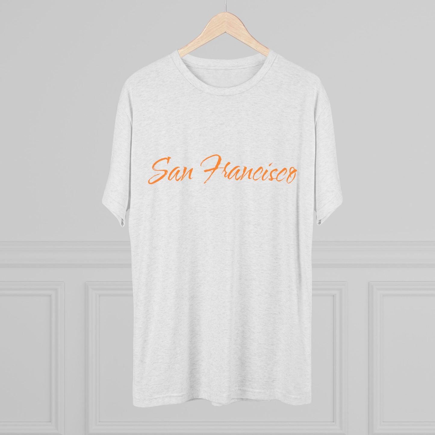 San Francisco Script Tee — Minimal City Skyline Graphic T‑Shirt, Perfect for Gameday, Tri-Blend