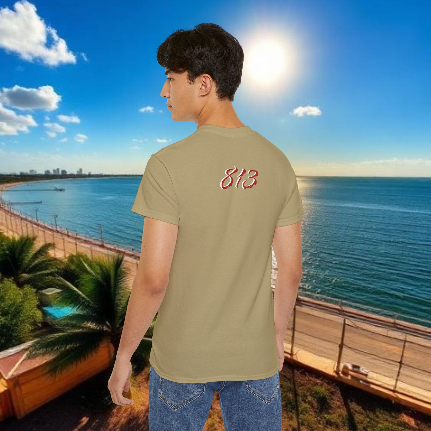 TB Monogram Tee — 813 Tampa Area Short-Sleeve T-Shirt