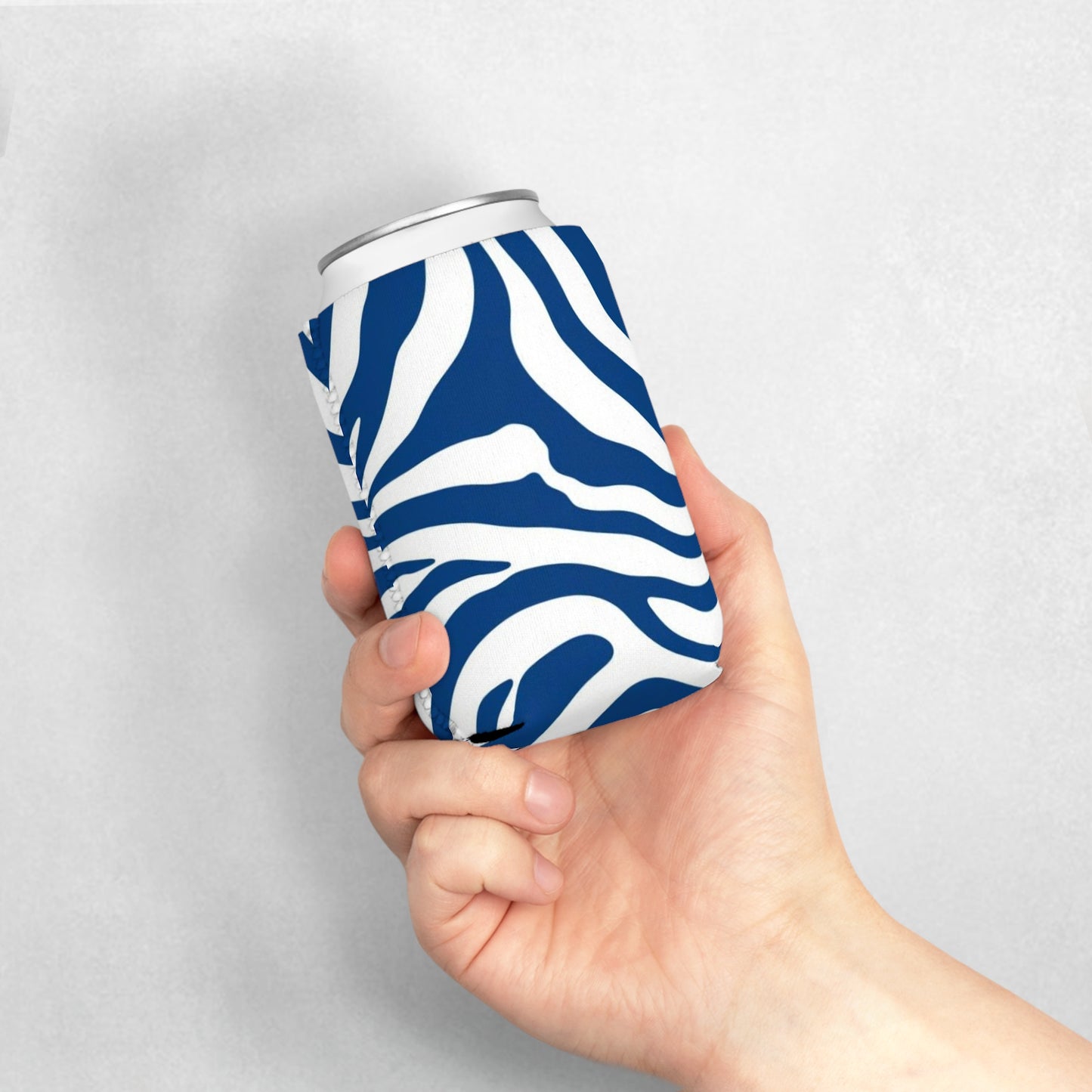 Tiger Print Can Cooler Sleeve, Party Gift, Drink Holder, Fun Vibe, Summer BBQ, Beach Accessory, Gift for Tailgates