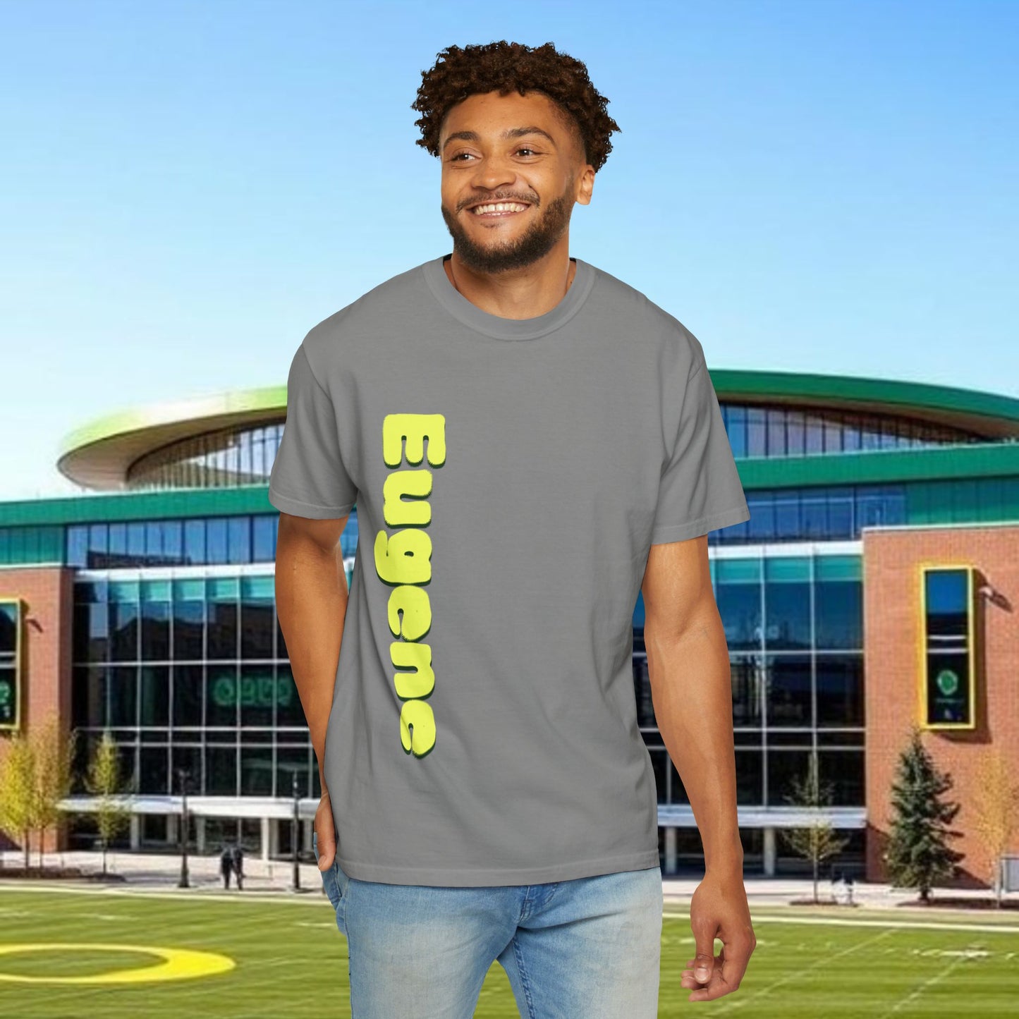 Eugene Fan T-Shirt, Unisex Sports Tee, Game Day Apparel, Football Fan Gear, College Team Shirt, Quack Spirit Wear