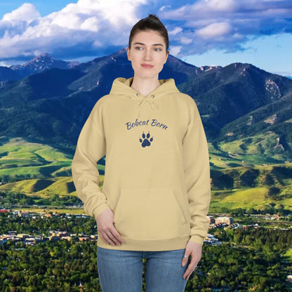 Bobcat Born Eco-Friendly Hoodie - Unisex, Casual Layer, Perfect for Students, Wildlife Lovers, College Spirit Wear, Gift Idea