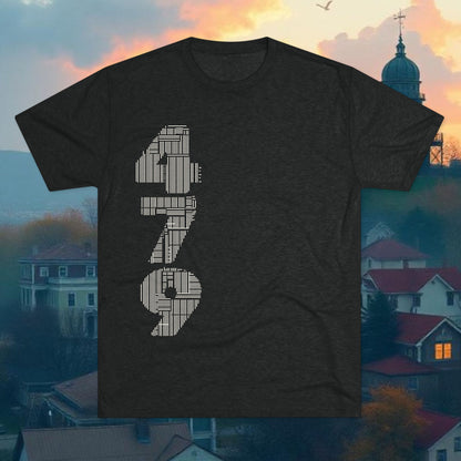 Boar Skull Graphic Tee — Vertical 479 Number Front, Fierce Wild Boar Back