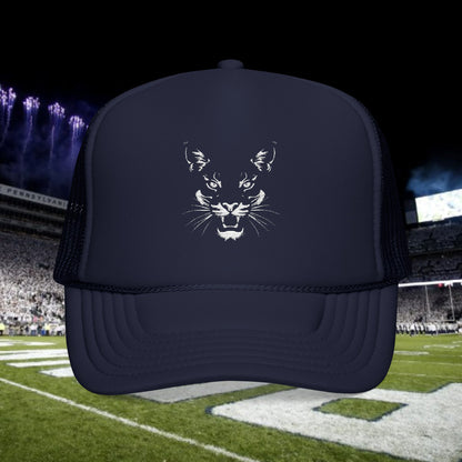 Fierce Silhouette Foam Trucker Hat - Embroidered Emblem, Casual Cap, Outdoor Hat, Gift for Headwear