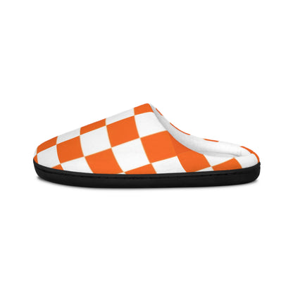 Checkered Women's Indoor Slippers | Cozy Footwear for Football Fans, Lounge, Fun Slippers for Fans