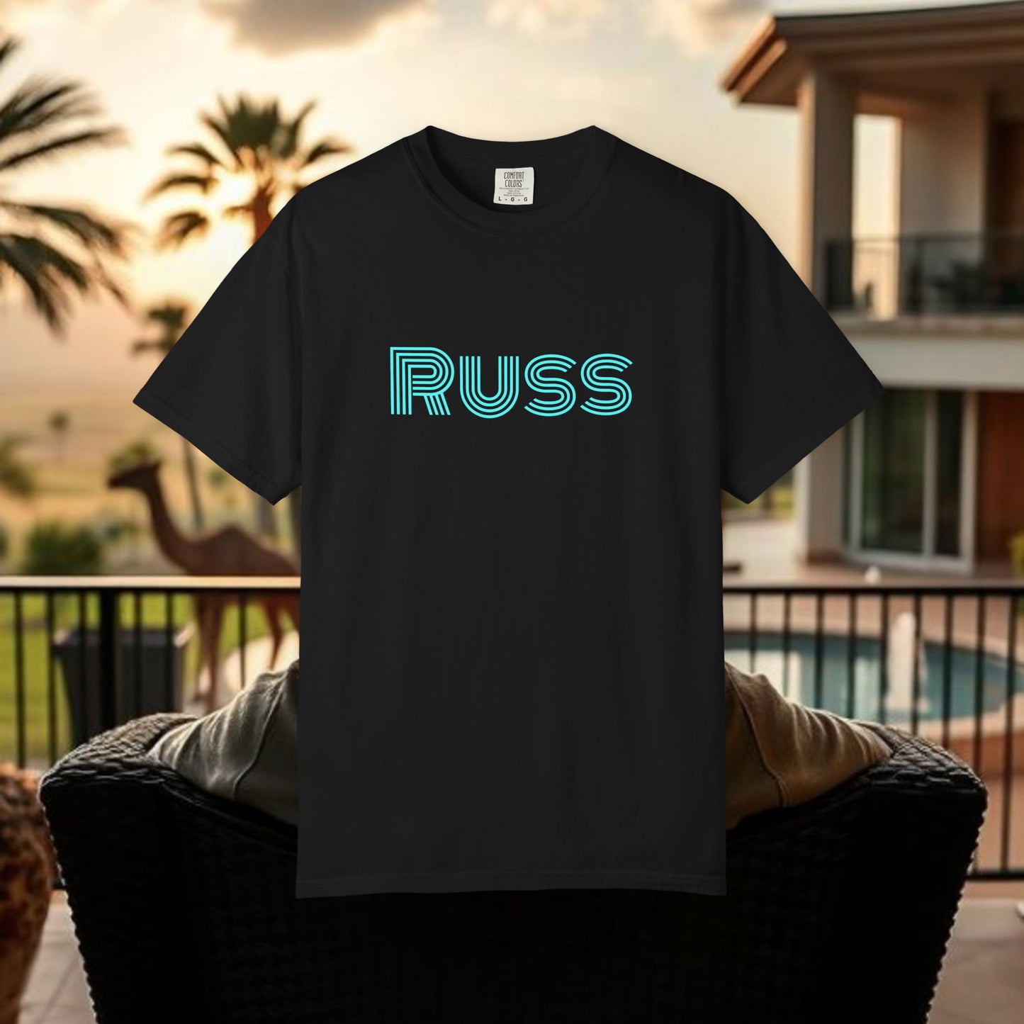 Russ Unisex T-Shirt with Retro Design, Hip-Hop Shirt, Casual Wear, Unique Style, Russ Apparel