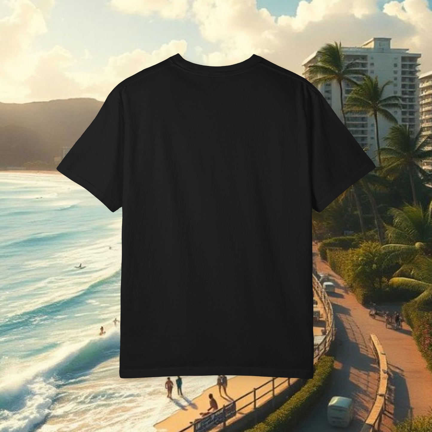 Vibrant Beach Vibes Unisex T-Shirt - Music & Paradise Design