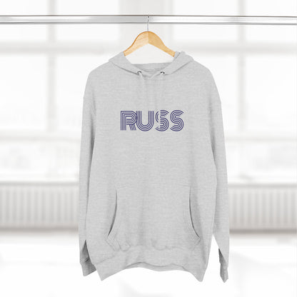 Russ Fleece Hoodie with RUSS Design, Perfect for Relaxation, Gifts, and Casual Outings, Urban Fashion, Rapper Hoodie