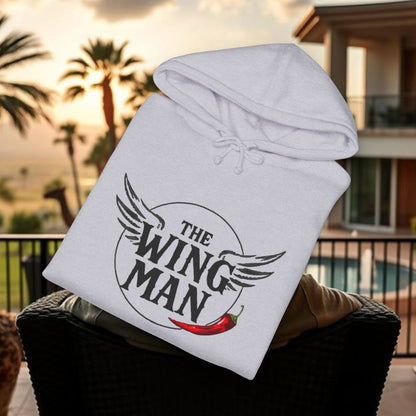 Wingman Hoodie — 'The Wing Man' Graphic Pullover for Friends & Groomsmen
