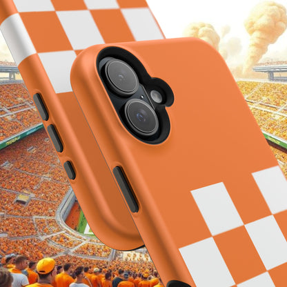 Vibrant Checkerboard Magnetic Tough Cases for Phones, Sports Fans' Accessory, Durable Protection, Tennessee Design, Custom Cases, Gift Ideas