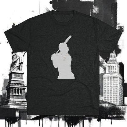 Baseball Silhouette Tee — New York 'G' Logo Short-Sleeve Shirt