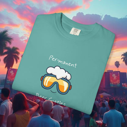 Unisex Beer Goggles Tee, Comedy T-Shirt, Festival Shirt, Funny Summer Tee, Barbecue Outfit, Gift for Beer Lovers